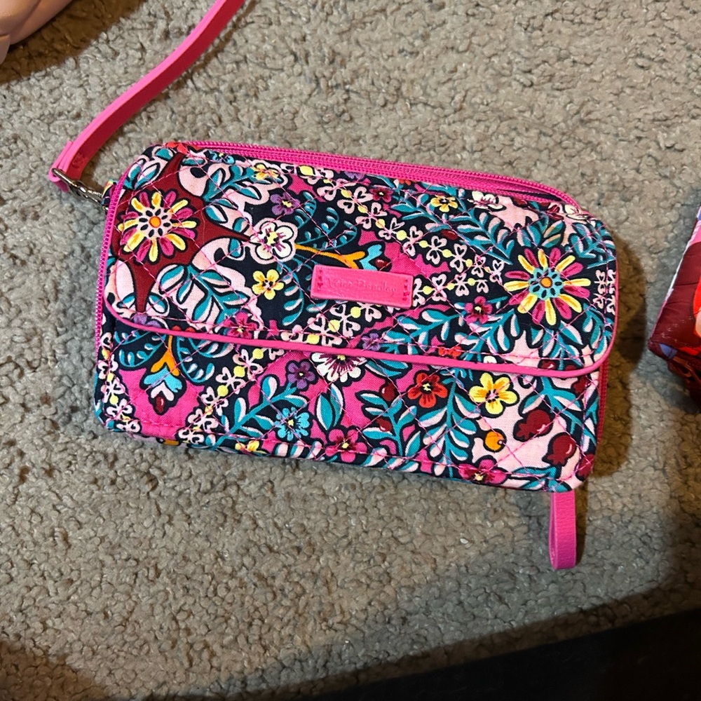 Vera Bradley Pink Floral Wristlet